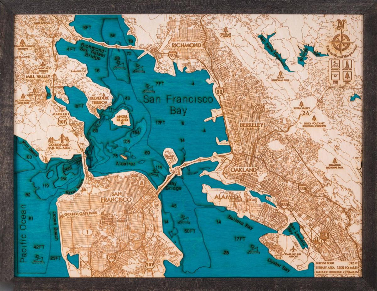 המפה של סן פרנסיסקו עץ