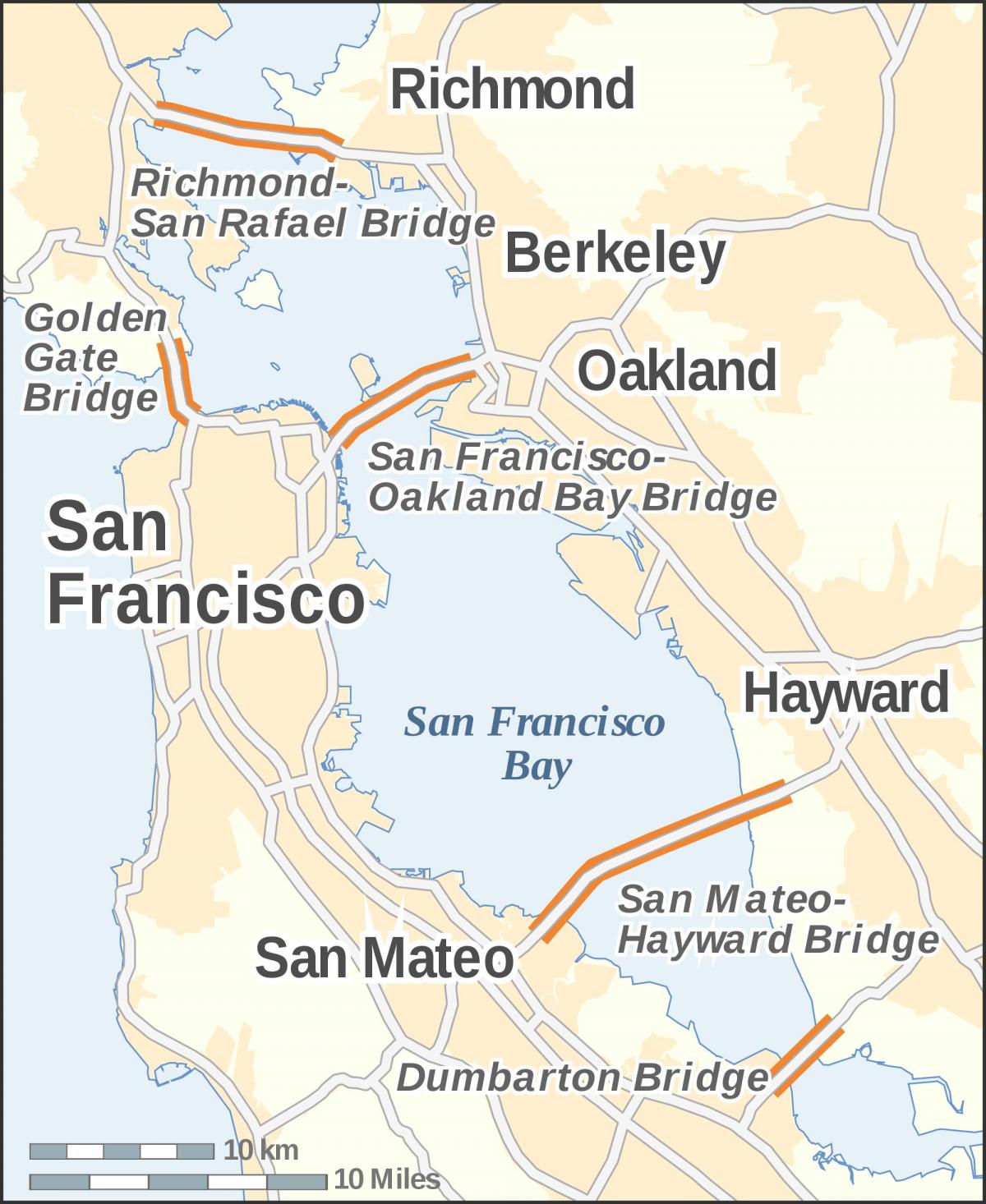 המפה של סן פרנסיסקו, גשר שער הזהב