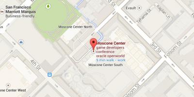 מפה של moscone בסן פרנסיסקו