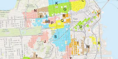 מפה של SF חניה למגורים
