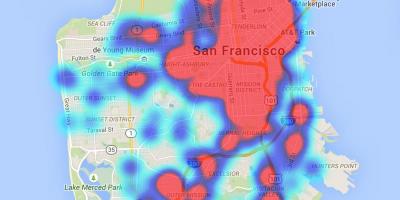 מפת חום של סן פרנסיסקו
