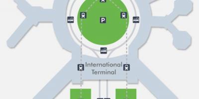 מפה של SFO airport terminal 1