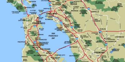 מפת גדול איזור סן פרנסיסקו
