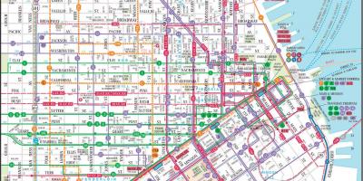 סן פרנסיסקו מפת תחבורה ציבורית