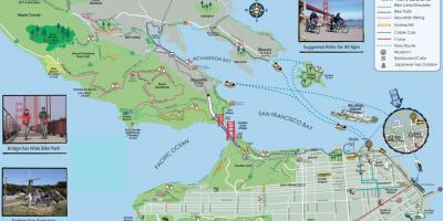 המפה של סן פרנסיסקו סיור אופניים