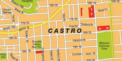 מפה של קסטרו בסן פרנסיסקו