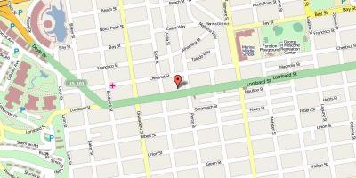 מפה של רחוב לומברד בסן פרנסיסקו