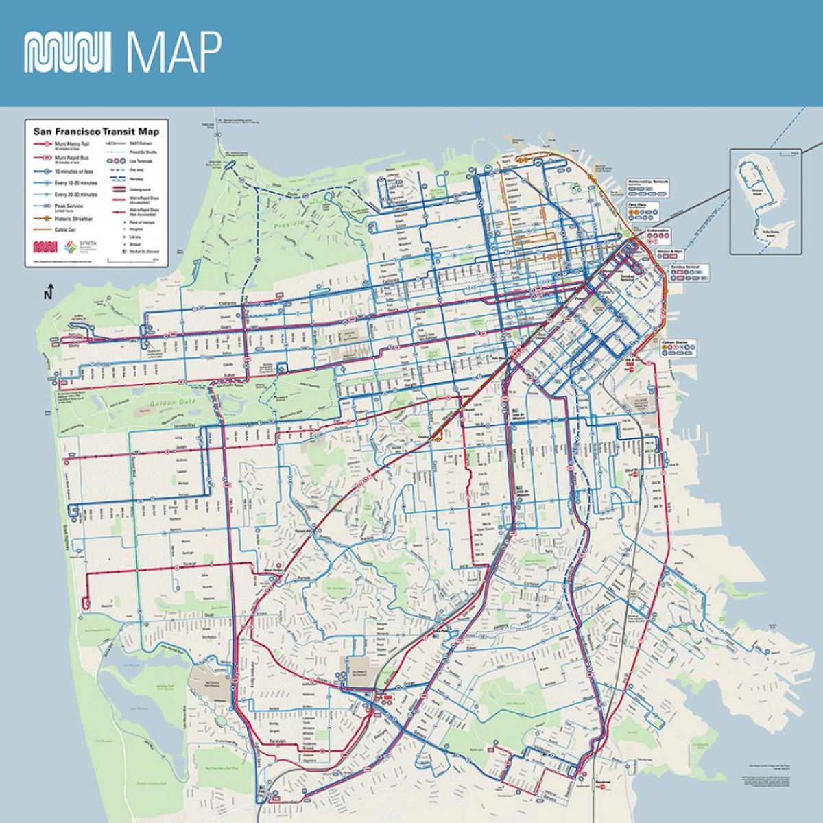מפה של SF מוני פוסטר