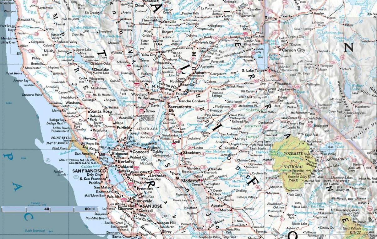 מפה של צפון של סן פרנסיסקו