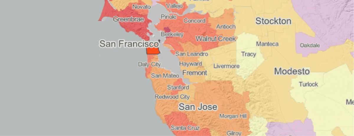מפה של מאפ סן פרנסיסקו