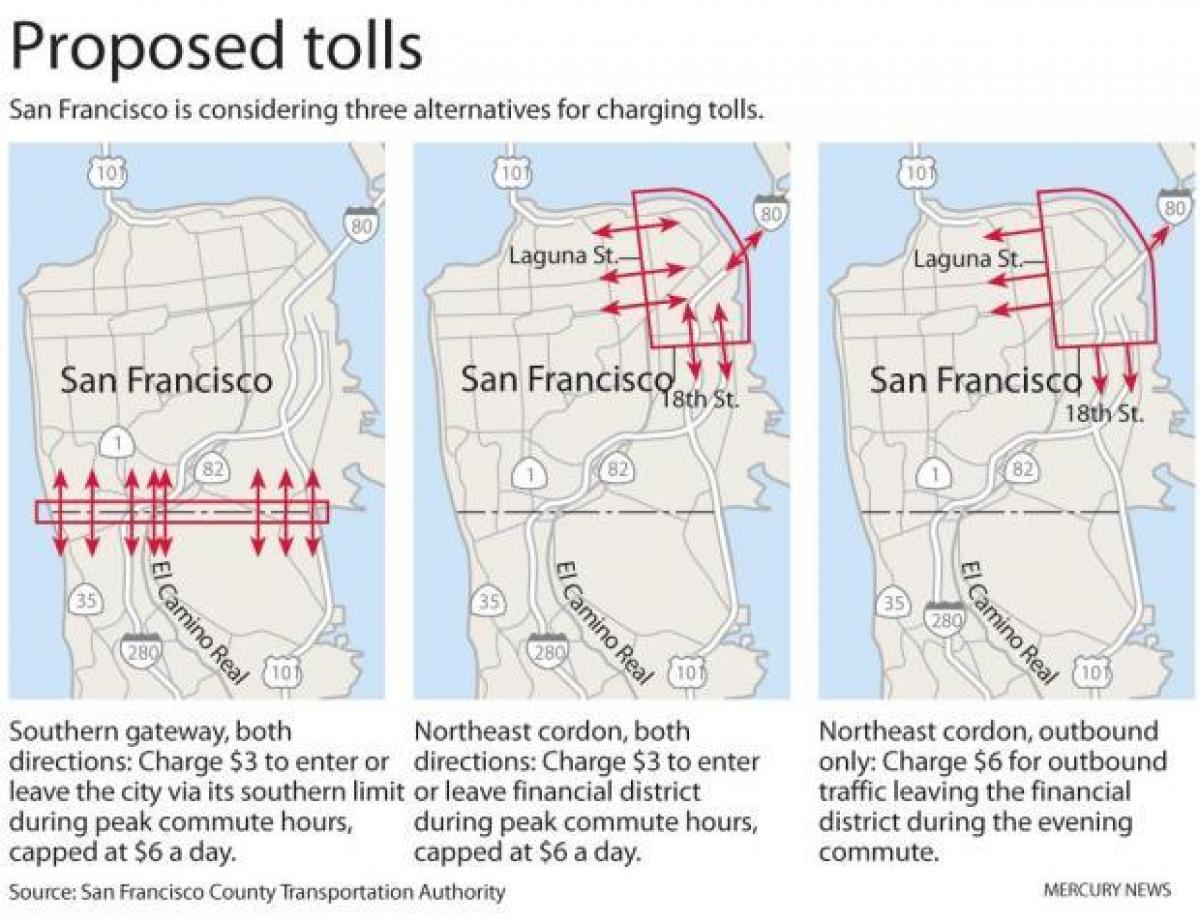המפה של סן פרנסיסקו אגרות