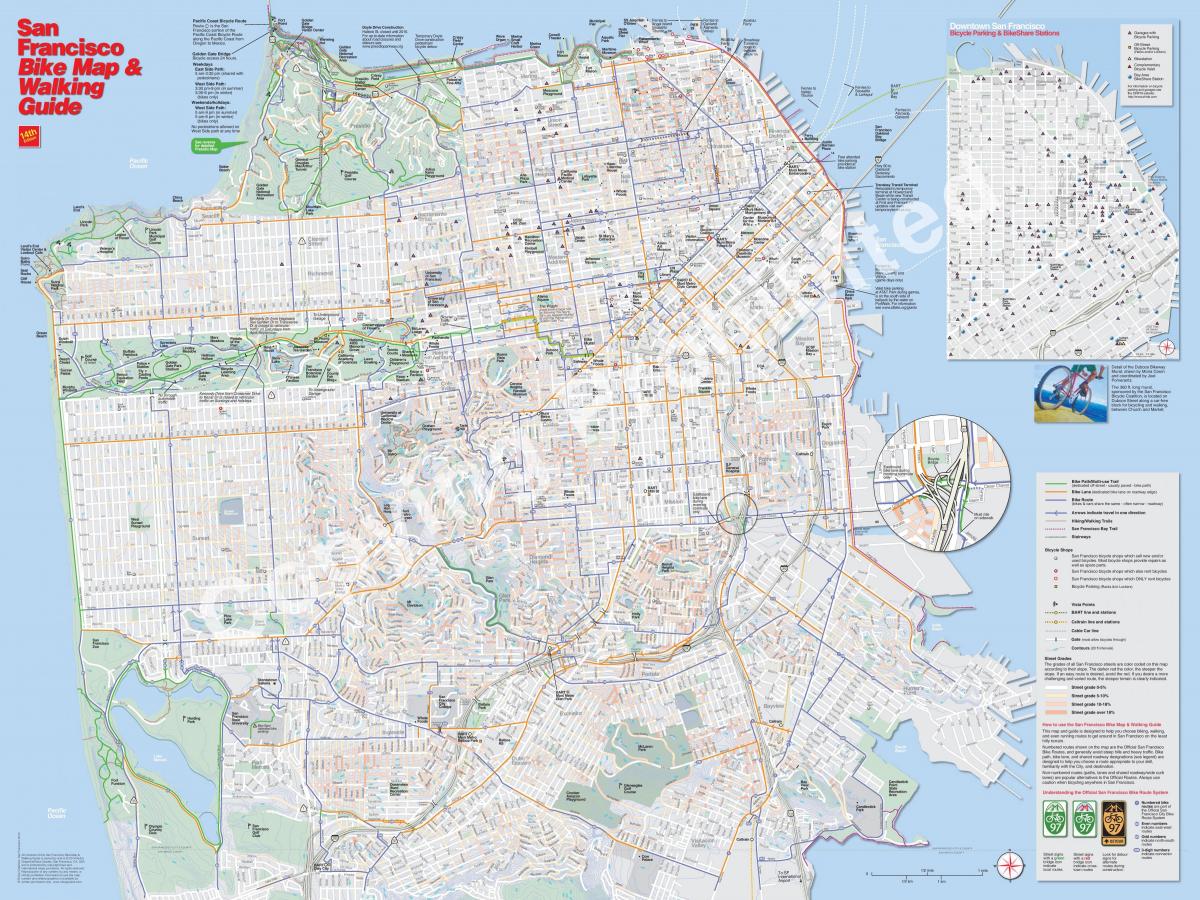 המפה של סן פרנסיסקו אופניים