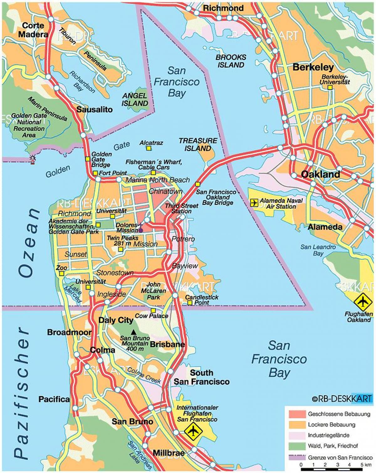 המפה של סן פרנסיסקו מחוז