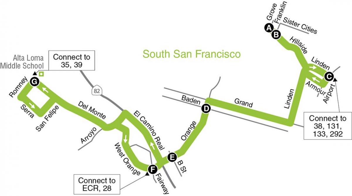 המפה של סן פרנסיסקו בתי ספר יסודיים
