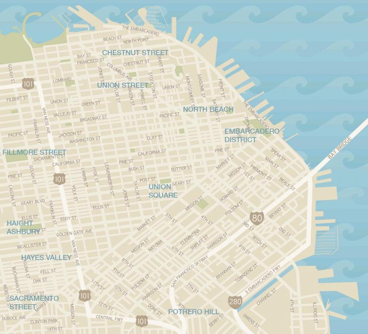 המפה של סן פרנסיסקו גרמנט
