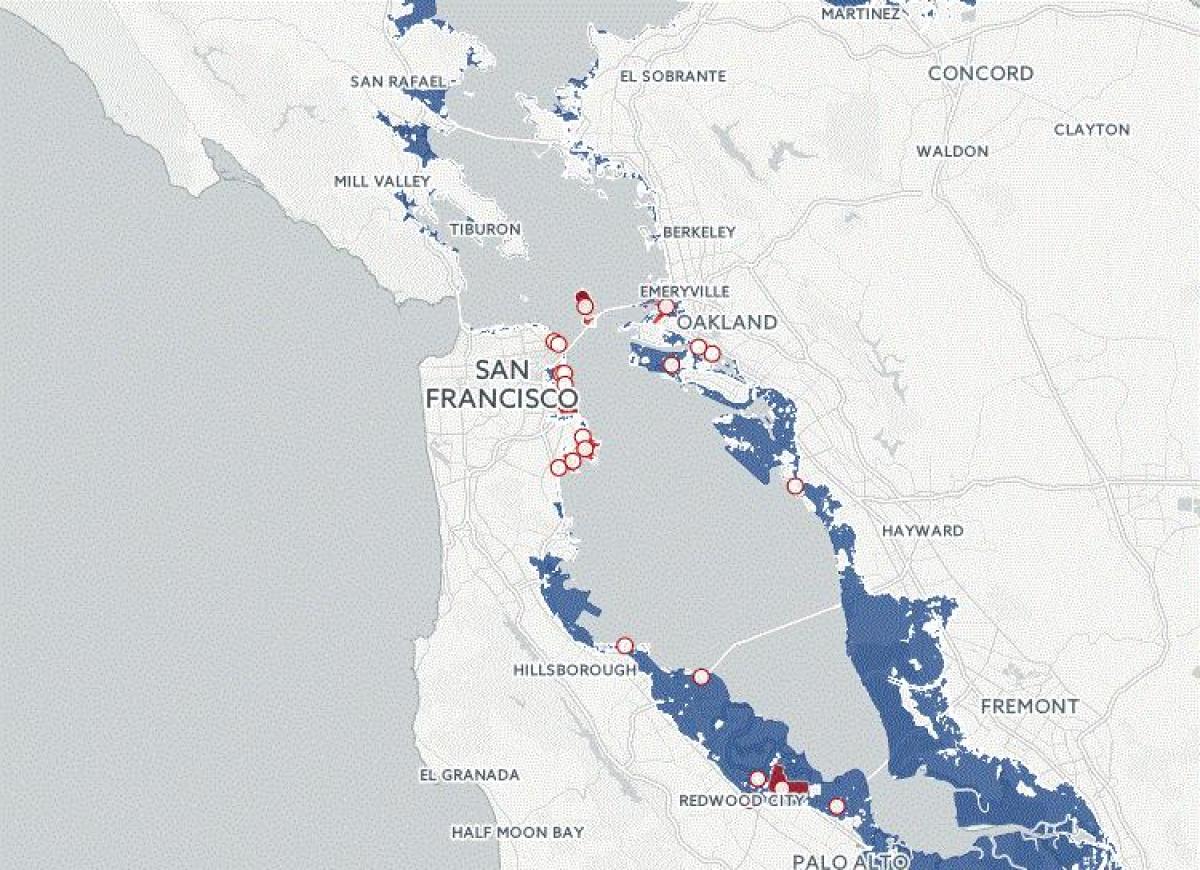 המפה של סן פרנסיסקו המבול