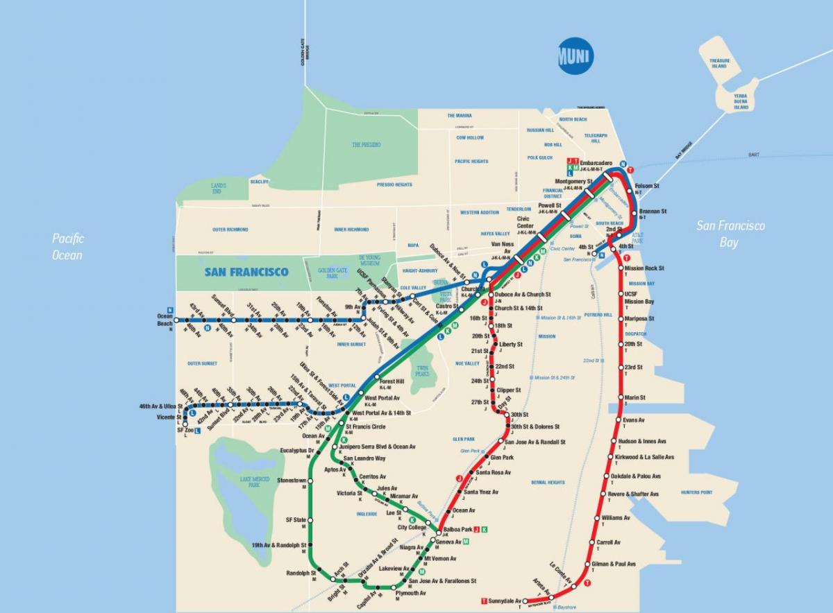 המפה של סן פרנסיסקו מוני app