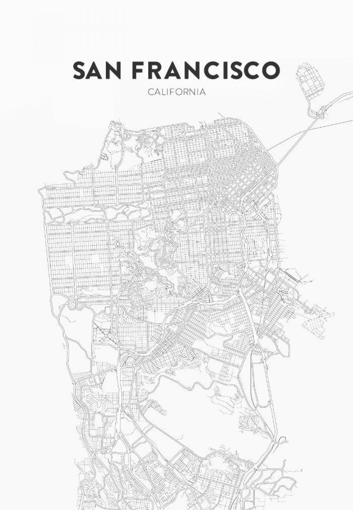 להדפיס את המפה של סן פרנסיסקו