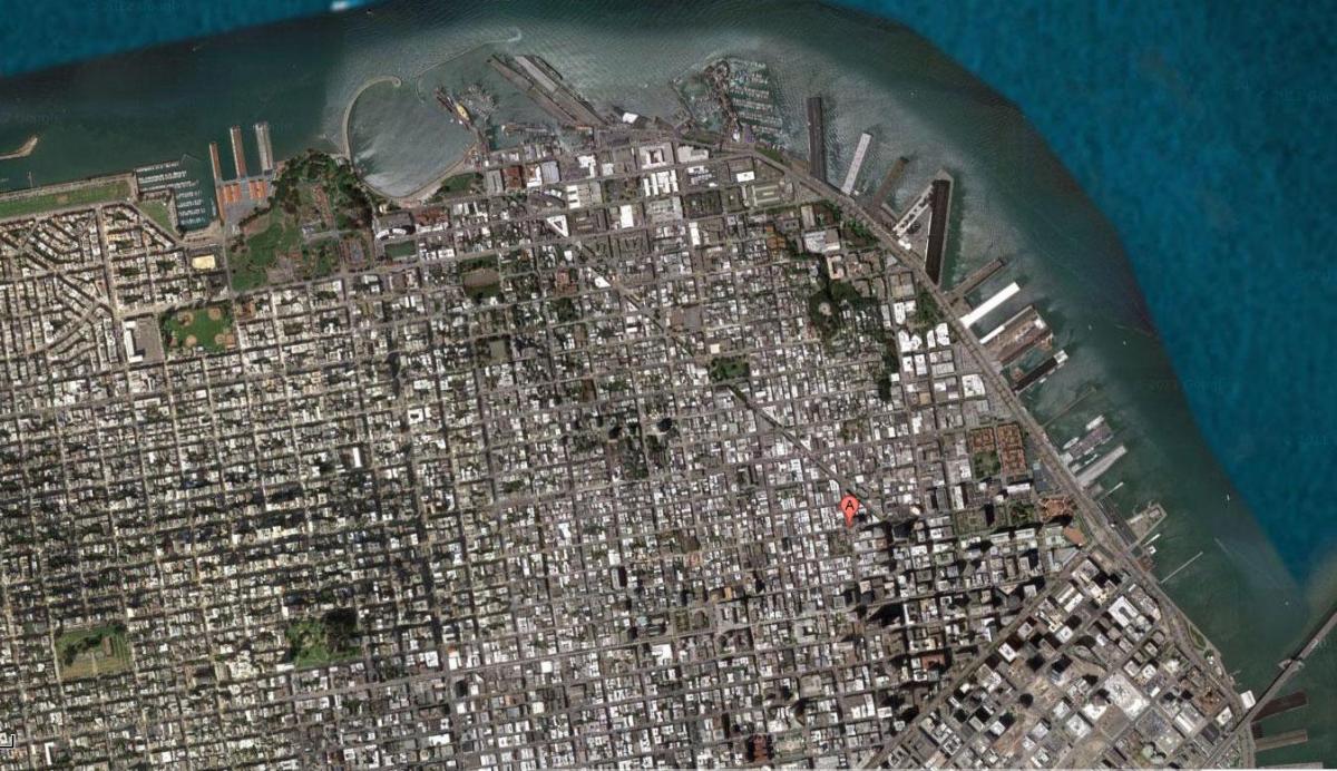 המפה של סן פרנסיסקו לווין.