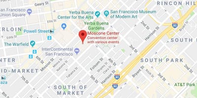 מפה של intercontinental San Francisco