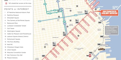 SFO הרכבל מפה