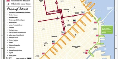 SFO החשמלית מפה