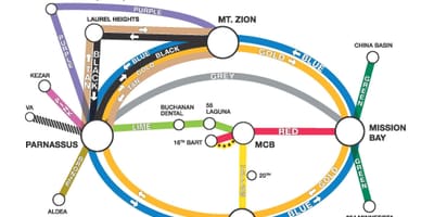 מפת קליפורניה בסן פרנסיסקו הסעות 