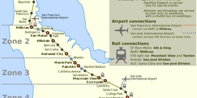 סן פרנסיסקו caltrain מפה