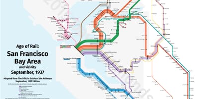 סאן פראן הרכבת המפה