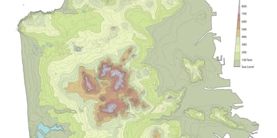 סן פרנסיסקו מפה טופוגרפית