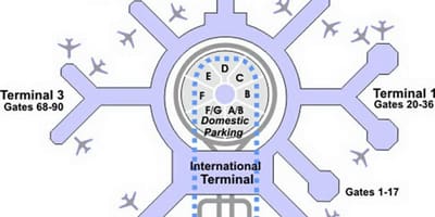 מפה של SFO מסוף g
